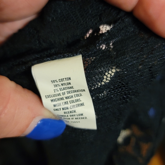 Abercrombie & Fitch Complete Lace Long Sleeve Top - Picture 2 of 8